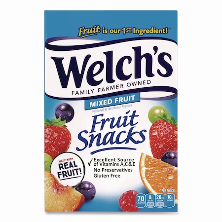 Welchs Fruit Snacks, Mixed Fruit, 0.9 oz Pouch, 40PK PIM84068