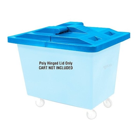 Royal Basket Trucks Hinged Truck Lid, 46" L, 5" H, Blue G18-BLX-LDN