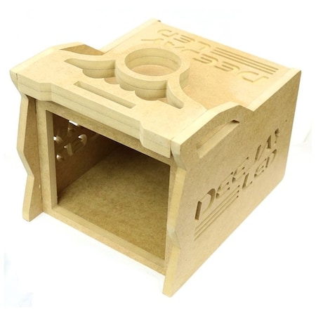 Deejay Led 1 DIN Space Plus 3 EQ Stylish Wooden Controller Case for Mobile Competitions TBH1DIN3EQ