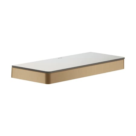 Axor Universal SoftSquare Shelf 12" in Brushed Bronze 42838140