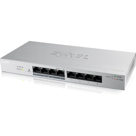 Zyxel GS1200-8HP 60W Fanless 8 Port GbE POE Plus L2 Web Managed Switch GS1200-8HP