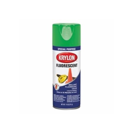 Krylon Industrial Fluorescent Paints, 11 oz Aerosol Can, Green, 6PK 425-K03106888