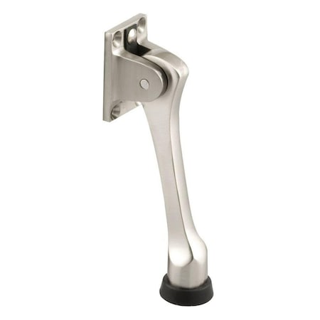 Trans Atlantic 4 in. Solid Brass Door Holder in Brushed Chrome GH-235-US26D