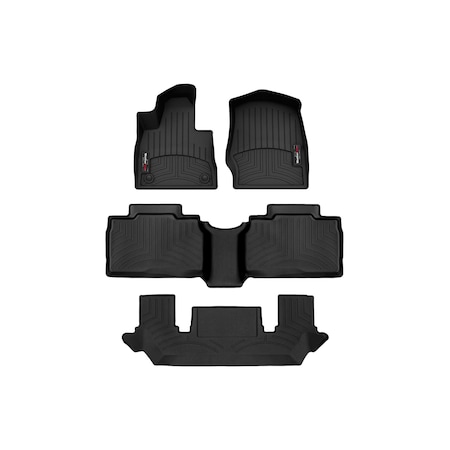Weathertech Black, Front, rear, and rear Floorliners 4417161-441575-2-3