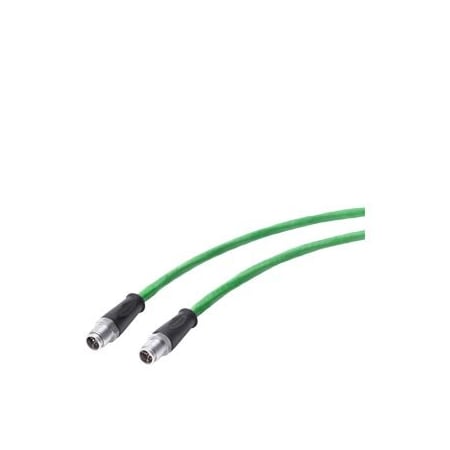 Siemens IE TP Cord M12-180/M12-180 pre-assembled IE Flexible Cable with 2 M12 6XV1878-5HN80