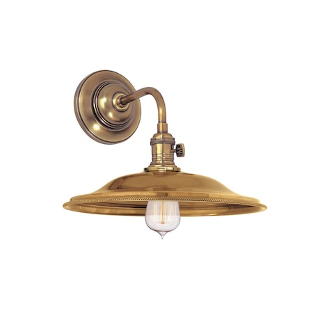 Hudson Valley Lighting Heirloom 1 Lt. Wall Sconce 10 In. Aged Brass 8000-AGB-MS2