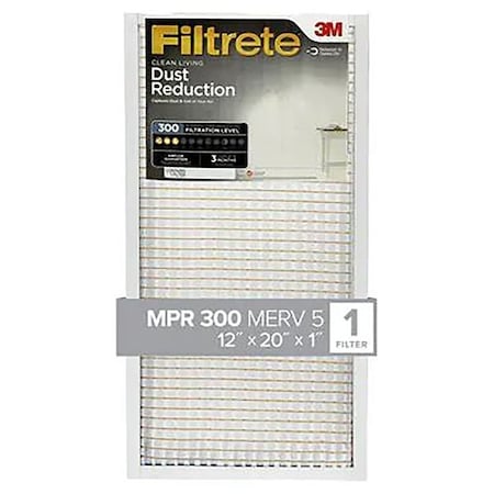Filtrete Dust Reduction Pleated Air Filter, 12x20x1 319-4
