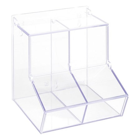 Poltex Lab Bulk Bin, Clear, 8 3/4 in L BLKBNLDDBL4-T