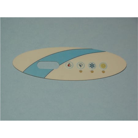 Powerplay 5 in. Spaside Overlay Dreammaker VL240 4-Button, Up-Down-Jets-Light for Heat Jacket Systems PO1188330