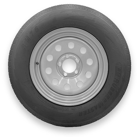 Rubbermaster - Steel Master ST205/75R15 8 Ply 5 On 4.5 Bolt, Silver Wheel Assemblies 599340SIL