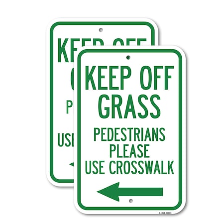 Signmission Lawn Boss Sign Stake Kit, 12'' X 18'' 2 Signs, Heavy Gauge Aluminum, 2PK A-1218-2PACK-23888