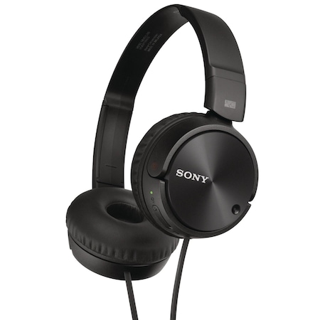 Sony Noise Canceling Headphones, 4 ft Cord, Black MDRZX110NC