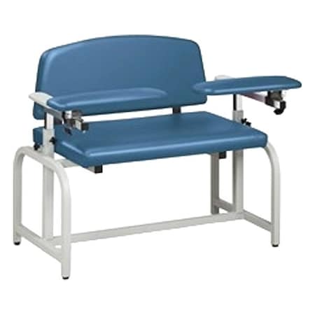 Marketlab Blood Draw Chair, Blue, 700 lb cap., Vinyl 40133-RL
