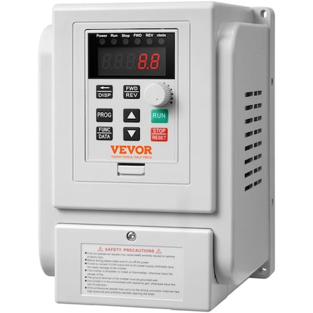 Vevor VFD 4KW，18A，5HP Variable Frequency Drive for 3-Phase Motor Speed Control AT1-4000X