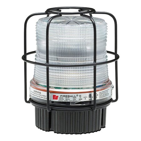 Federal Signal Warning Light, 120 to 240V AC, 60, 120 FPM, 4 13/16 in Dia. FB2LEDX-QC-120-240-M1