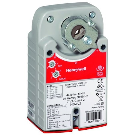 Honeywell 44in-lb Zelix 24v Modulating w/ Aux Sw MS7505A2130