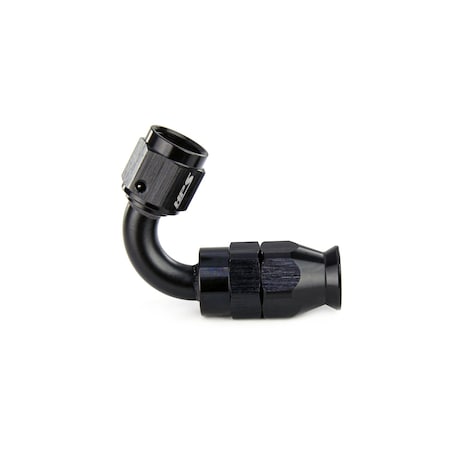 Hps Performance 120 deg. -10 Compression Hose End to AN Female for Stainless Steel Reinforced PTFE Hose, Black 350-1210