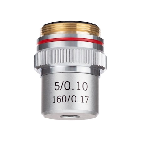 Amscope 5X Achromatic Microscope Objective A5X