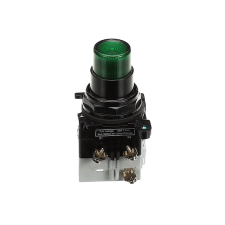 Cleveland Switch Assembly, Push Button, Green, Illuminated 2EP01-25A0015