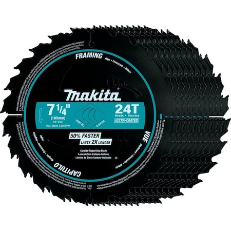 Makita Carbide-Tipped Ultra-Coated Cir 24T, PK10 A-94530-10