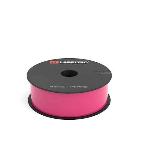 Labeltac LabelTac 4 and Pro Model High Performance 10-Year Vinyl Supply 1.5in x 150ft, Hi-Vis Pink LT1517HP