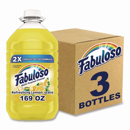 Fabuloso Multi-use Cleaner, Lemon Scent, 169 oz Bottle, 3PK 61037885