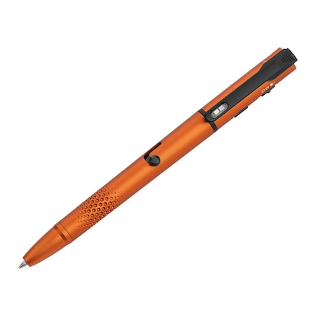 Olight O'Pen 3 EDC Pen with Tip and Clip Lights and Green Laser Pointer, Orange O'Pen 3