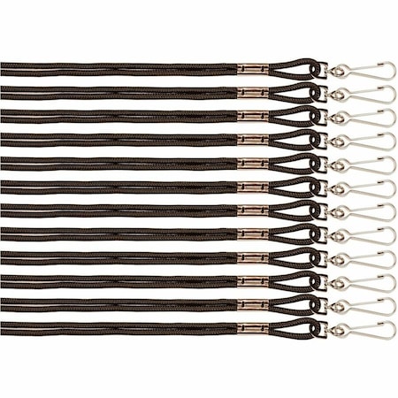 Champion Sports Lanyards, Black, 36PK 126BLK
