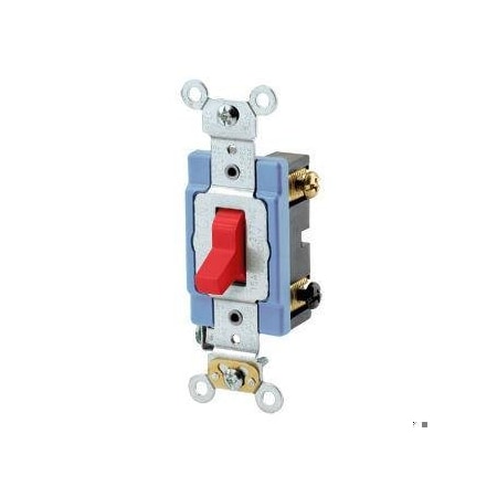 Leviton Toggle 15A 3-Way Quiet Red 1203-2R