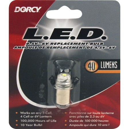 Dorcy 4.5V to 6V LED Replacement Flashlight Bulb 41-1644