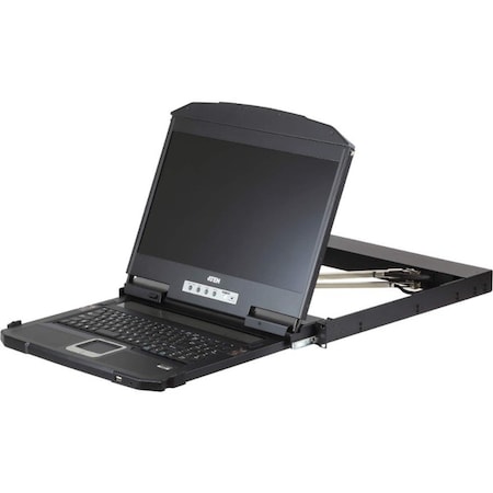 Aten CL3800 LCD KVM Console with Standard Rack Mount Kit-TAA Compliant CL3800NW
