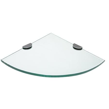 Craft And Main Corner Glass Shelf, 10x10 in GCS1010-BN