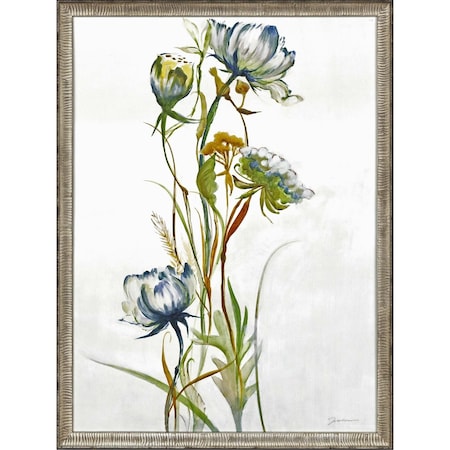 Homeroots Late Summer Wildflower I Framed Art Silver Picture Frame Print Wall Art 416410