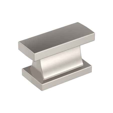 Amerock Socle 1-7/16 inch (37mm) Length Satin Nickel Cabinet Knob, 10PK 10VMP37023G10