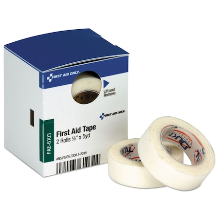 First Aid Only Refill for SmartCompliance Cabinet, First Aid Tape, 1/2"x5yd, PK2 FAE-6103