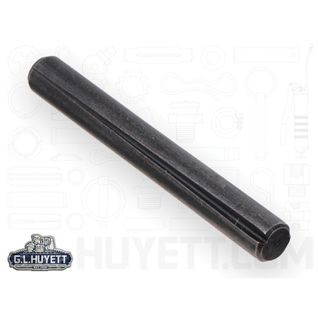 Huyett Type A Grooved Pin, Alloy Steel, 0.188 in Dia x 0.185 in Small End Dia x 1.250 in Length GPA-0187-1250-A