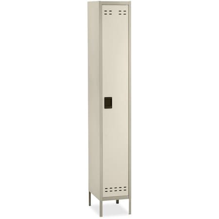 Safco Wardrobe Locker, 12 in W, 18 in D, 78 in H, (1) Tier, (1) Wide, Tan 5522TN