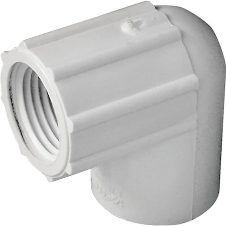 Genova LASCO Pipe Elbow, 12 in, Slip x FPT, 90 deg Angle, PVC, SCH 40 Schedule 407005BC