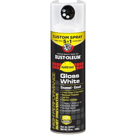 Rust-Oleum Spray Paint, Exterior, 15 oz, White 398923