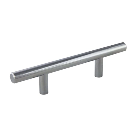 Pride Industrial 6in Bar Cabinet Pull with 3in Center to Center Polished Chrome Finish P106PC