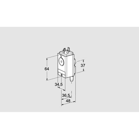 Honeywell Kromschroder SW, PRESS, GAS, DG 17VC4 5W KS84448060