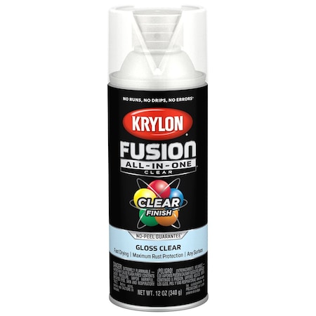 Sw Psb Krylon Purdy Bestt Liebco White Lightning 12 Oz Krylon K02705007 Clear Fusion All-In-One Paint & Primer Spray Paint, Gloss K02704007