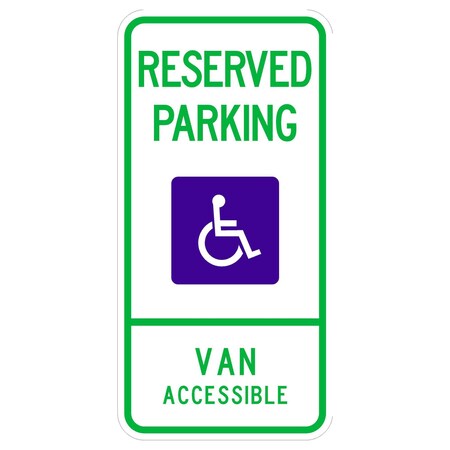Sign Solutions Usa Parking Sign, 12 in W, Aluminum Sign, White DCS06DWT1224CUS00068