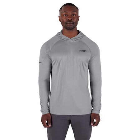 Milwaukee Hand Trucks Workskin XL Long Sleeve Men's Hooded Gray Hooded Sweatshirt M550G-XL
