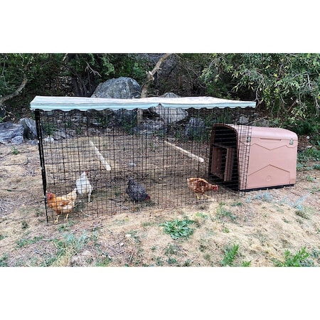 Chicken Condos Coop DeVille Chicken Coop With 4ft X 12ft X 48in Tall Run Basic CDCC4X12X48R-B