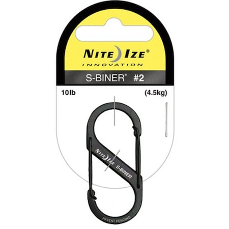 Nite Ize Double Gated Carabiner, 2 In., Black SB2-03-01