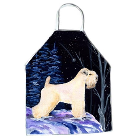 Carolines Treasures Starry Night Wheaten Terrier Soft Coated Apron - 27 x 31 in. SS8386APRON
