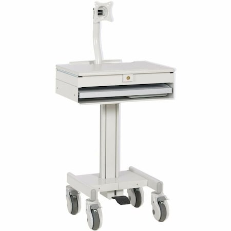 Eaton Tripp Lite Series Mobile Workstation with Monitor Arm, Casters, Locking Drawer, TAA WWSS1DWSTAA