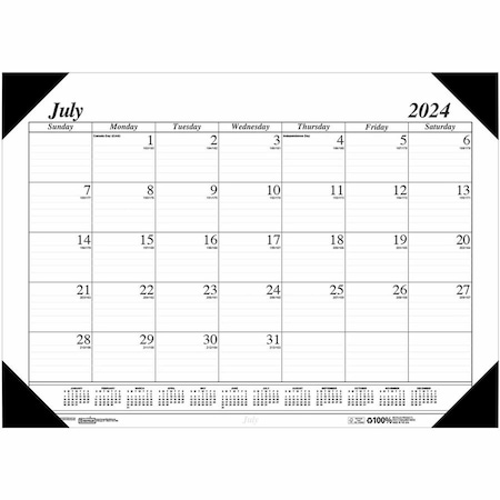 House Of Doolittle Recycled Economy 14-Month Academic Desk Pad Calendar, 22 x 17, 2021-2022 12502