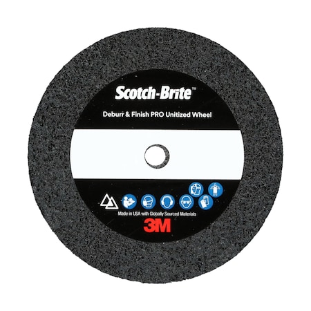 Scotch-Brite Deburr and Finish Pro Unitized Wheel, 2S Fine, 2 in x 3/4 in x 1/4 in, 20PK DP-UW